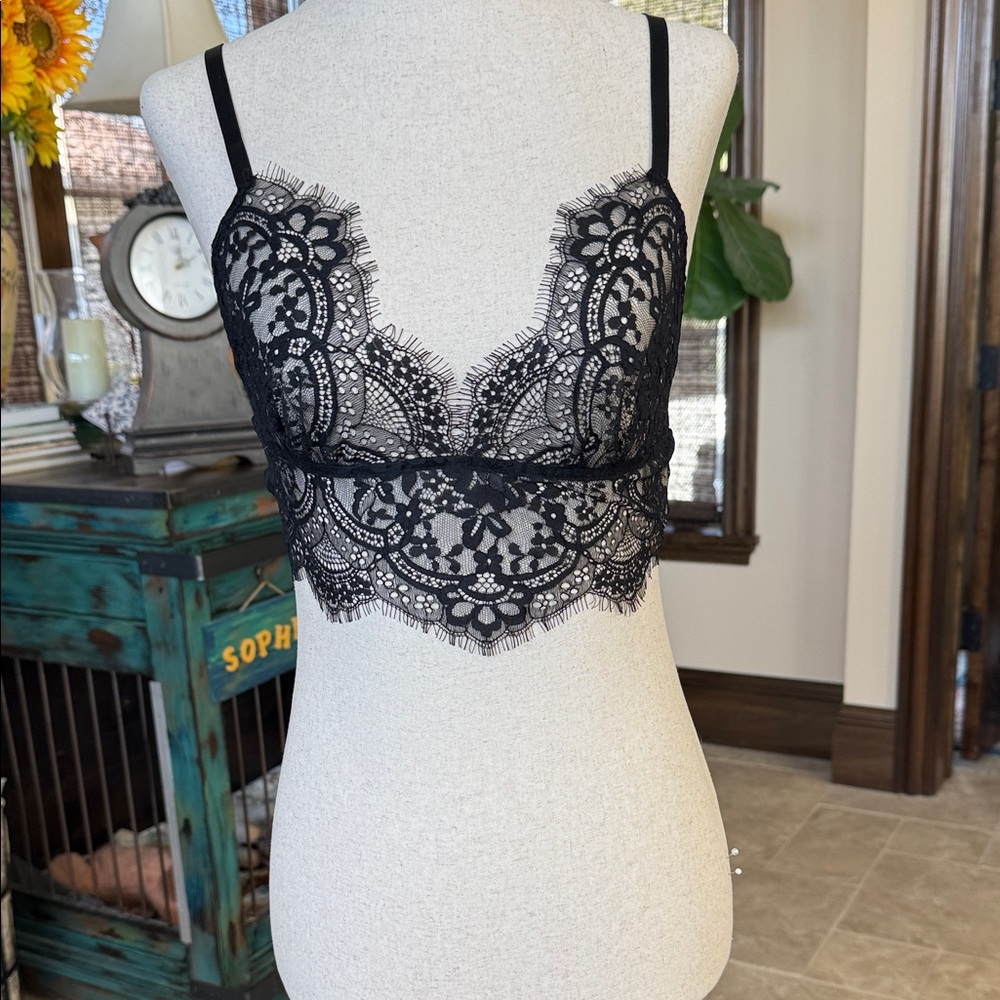 L'AGENCE Black Lace Bralette